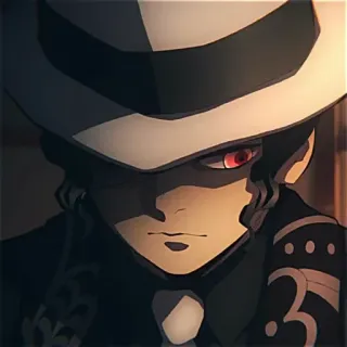 🩸 e3ee9e0d Muzan Kibutsuji Demon Slayer Аниме, Демон, Мудзан Кибуцуджи, Клинок, рассекающий демонов, Антагонист telegram sticker