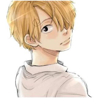 🥺 587ab5d7 动漫, 漫画, 男孩, 角色, 插画 telegram sticker