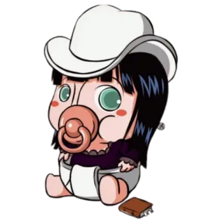 Kid one piece - @animestickerchannel telegram stickers