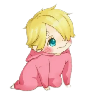 🤤 8f1ed286 Sanji 动漫, 卡通, 婴儿, 可爱, Q版, 山治, 海贼王 telegram sticker