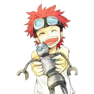 🤪 ed117e60 卡通, 男孩, 机器人, 快乐, 友谊, 动画 telegram sticker