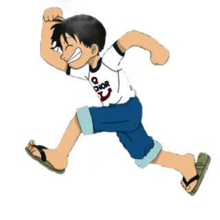 Kid one piece - @animestickerchannel whatsapp stickers