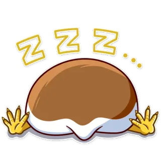 😴 4f4183ea ZZZ müde, zzz, erschöpft, schlafend, Nickerchen, Cartoon telegram sticker