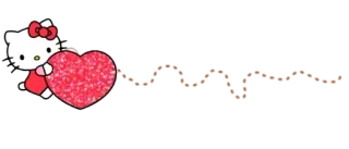 Ⓜ️ 4af5381f Hello Kitty słodkie, kawaii, serce, Sanrio, postać whatsapp sticker