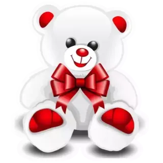 Ⓜ️ f15ee072 pluszowy miś, zabawka, prezent, uroczy, niedźwiedź, pluszak whatsapp sticker