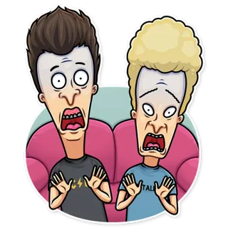 Beavis and Butt-head telegram stickers