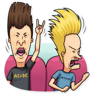 Beavis and Butt-head telegram stickers