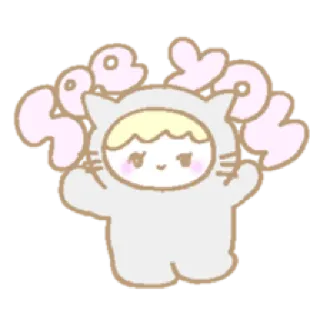 😀 b87180ee meowson 고양이, 귀여운, 동물, 야옹, 카와이, 털 telegram sticker