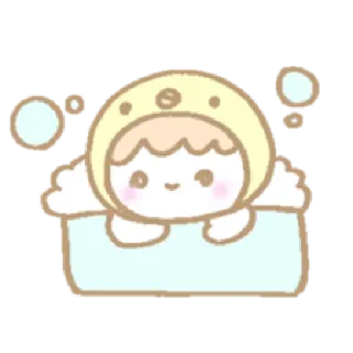 🛁 bcab9e55 귀여운, 만화, 아기, 사랑스러운, 치비, 카와이 telegram sticker