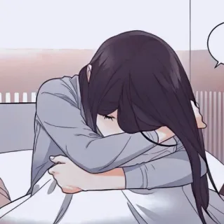 🍨 ef48ee97 sad, crying, girl, anime, manga, lonely telegram sticker