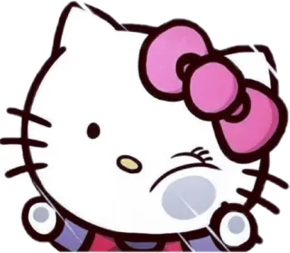 🧐 946c2229 Hello Kitty котик, мультфильм, милый, бантик, Sanrio whatsapp sticker