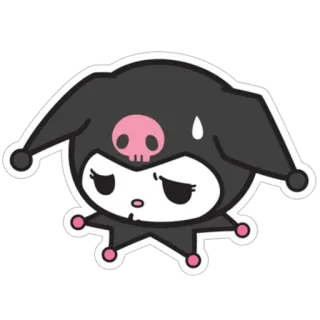 🥵 f83607c8 Kuromi куроми, милый, каваи, sanrio, персонаж, мультфильм whatsapp sticker