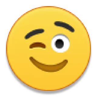 😉 c22ce7db emoji, winking, smiley face, facial expression, yellow telegram sticker