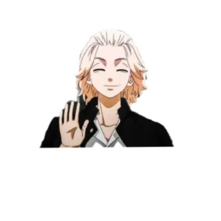 👋 bba86098 Mikey Anime, Personagem, Homem, Retrato, Ficção telegram sticker