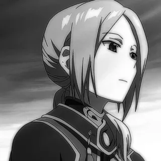 ⚔️ 4e5fe308 Anime, Manga, Porträt, Graustufen, Charakter telegram sticker