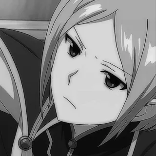 ⚔️ d8fbd31d Anime, Manga, Charakter, Porträt, Schwarzweiß telegram sticker