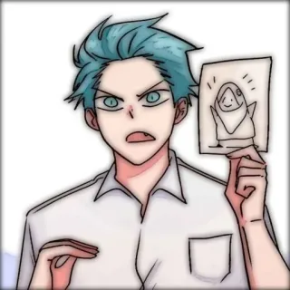 🎸 b89275ac Anime, Personagem, Desenho, Expressão, Retrato telegram sticker