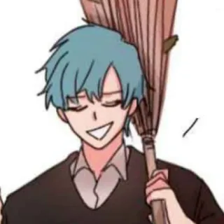 💌 e7753c0d アニメ, キャラクター, ほうき, 掃除 telegram sticker