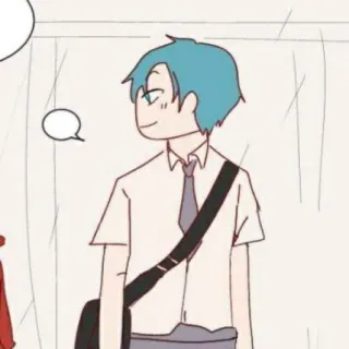 🦕 6e09a36f kreskówka, mundurek szkolny, anime, postać, uczeń telegram sticker