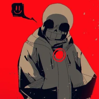 ❄️ 52808f08 Killer Sans Undertale 해골, 괴물, 팬아트, 살인마, sans telegram sticker