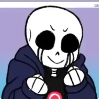 ☁️ 70c5dd00 Killer Sans 언더테일, 해골, 킬러, 샌즈, 괴물 telegram sticker