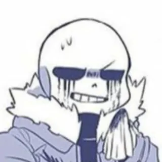🌸 d089d69e Killer Sans 언더테일, 샌즈, 킬러, 해골, 소름, 팬아트 telegram sticker
