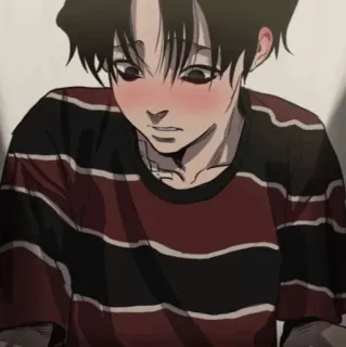 😣 e9696b5d Yoon Bum Killing Stalking Anime, Manga, Killing Stalking, Yoon Bum telegram sticker