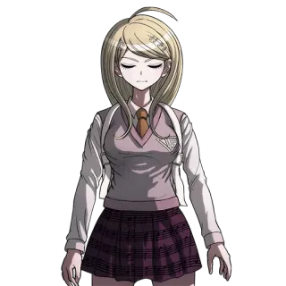 💆 d7840df5 Kaede Akamatsu Danganronpa V3: Killing Harmony Anime, Nhân vật, Trò chơi điện tử telegram sticker