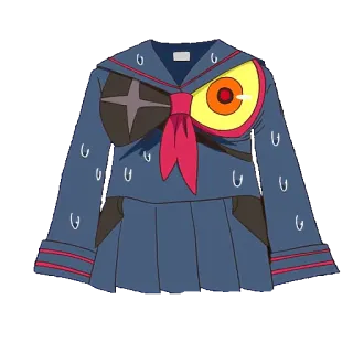 🧥 7abf8702 Anime, Uniforme, Scuola, Occhio, Cartone animato telegram sticker