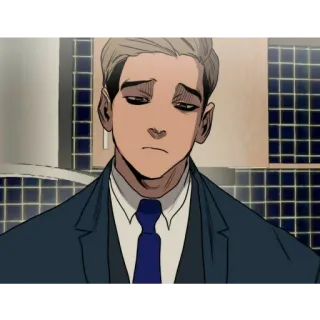 ❤️ e1a0fbdc đàn ông, áo vest, webtoon, tối tăm, tâm lý telegram sticker