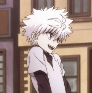 ⚡️ 49735ebb Killua Zoldyck Hunter x Hunter Anime, Kartun, Killua, Hunter x Hunter whatsapp sticker