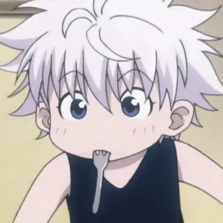 ⚡️ 780813db Killua Hunter x Hunter Anime, Kartun, Anak, Lucu, Killua, Hunter x Hunter whatsapp sticker