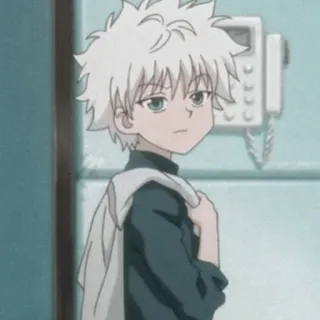 ⚡️ 957987ec Killua Zoldyck Hunter x Hunter Anime, Anak laki-laki, Karakter, Killua, Killua Zoldyck, Hunter x Hunter whatsapp sticker