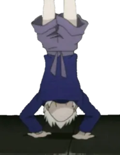 💪 9376d94d 애니메이션, 사람, 거꾸로, 물구나무서기 telegram sticker