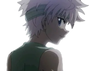 😊 95571008 Killua Zoldyck Hunter x Hunter 애니메이션, 키르아, 헌터x헌터, 캐릭터 telegram sticker