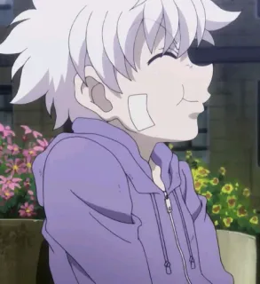 😋 96870851 Killua Zoldyck Hunter x Hunter 애니메이션, 키르아, 귀여운, 헌터x헌터, 캐릭터 telegram sticker