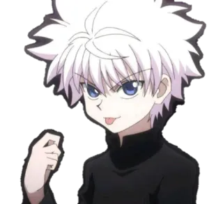 😛 c86f0096 Killua Hunter x Hunter 애니메이션, 헌터x헌터, 키르아, 캐릭터, 만화 telegram sticker