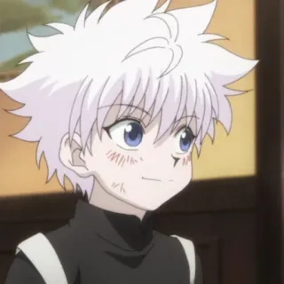 🍶 541b2e15 Killua Zoldyck Hunter x Hunter アニメ, キルア, HUNTER×HUNTER, かわいい, 男の子, 白髪 telegram sticker