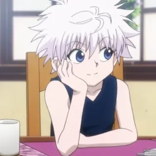🍶 65f7c757 Killua Zoldyck Hunter x Hunter アニメ, キルア, キルア=ゾルディック, HUNTER×HUNTER, 漫画, アニメーション telegram sticker