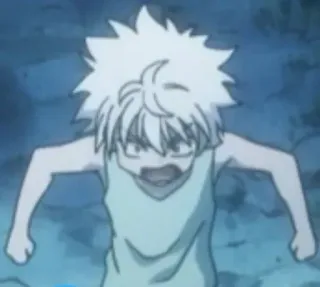 😡 28b6eb31 Killua Zoldyck Hunter x Hunter 动漫, 奇犽, 猎人X猎人, 卡通, 男孩, 生气 telegram sticker