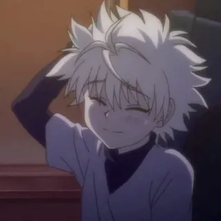 ☺️ 46e187b4 Killua Zoldyck Hunter x Hunter 动漫, 漫画, 奇犽, 全职猎人, 卡通, 男孩, 角色 telegram sticker