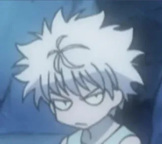 👿 c84c3c33 Killua Zoldyck Hunter x Hunter 动漫, 卡通, 角色, 奇犽, 全职猎人, 生气, 烦躁 telegram sticker