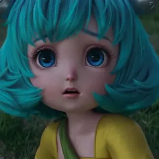 🐾 40af940a Anime Mädchen, Cartoon, Niedlich, Porträt, Mädchen, Animiert whatsapp sticker