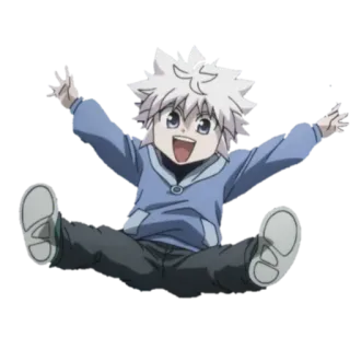 🎳 0eacd487 Killua Zoldyck Hunter x Hunter Killua, Anime, Hunter x Hunter, Nhân vật, Hoạt hình, Hạnh phúc, Cười telegram sticker