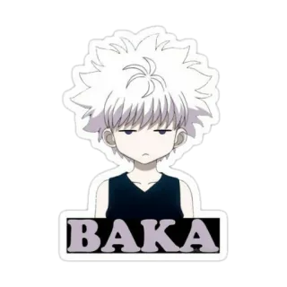 🌕 20155ef6 Killua Zoldyck Hunter x Hunter BAKA Anime, Hoạt hình, Killua, Baka, Hunter x Hunter, Zoldyck telegram sticker