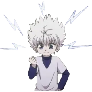 🛀 d113f6e8 Killua Zoldyck Hunter x Hunter Anime, Killua, Hunter x Hunter, Điện, Nhân vật telegram sticker
