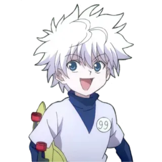 😵 f02a9ea3 Killua Zoldyck Hunter x Hunter Killua, Hunter x Hunter, Anime, Manga, Hoạt hình, Con trai, Tóc trắng telegram sticker