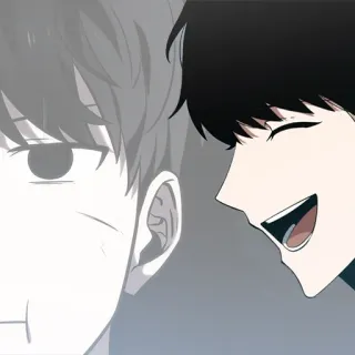 📱 2ae6e2ba anime, cartoon, smiling, manga whatsapp sticker