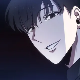 📱 9b44b2d3 anime, man, portrait, dark hair whatsapp sticker