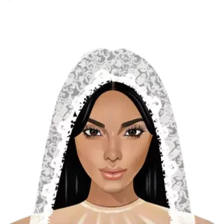 😁 ae8df5d0 kobieta, welon, ślub, sukienka, moda, uroda telegram sticker